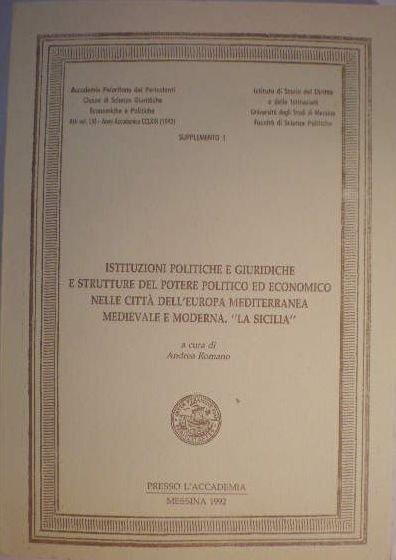 Istituzioni politiche e giuridiche e strutture del potere politico ed …
