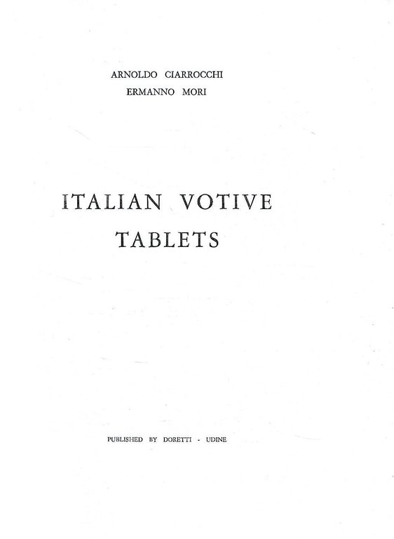 Italian votive tablets