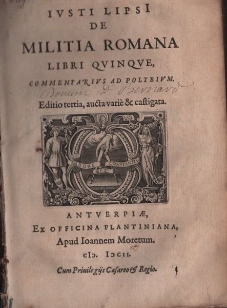 Iusti Lipsi de militia romana. Libri quinque, commentarius ad Polybium.