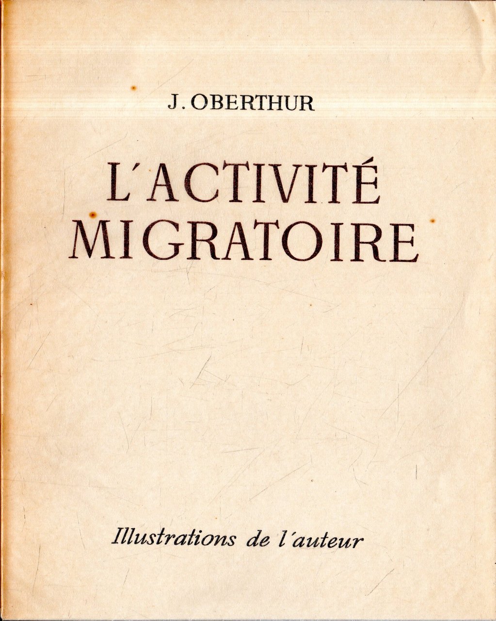 L'Activité Migratoire. Illustrations de l'auteur