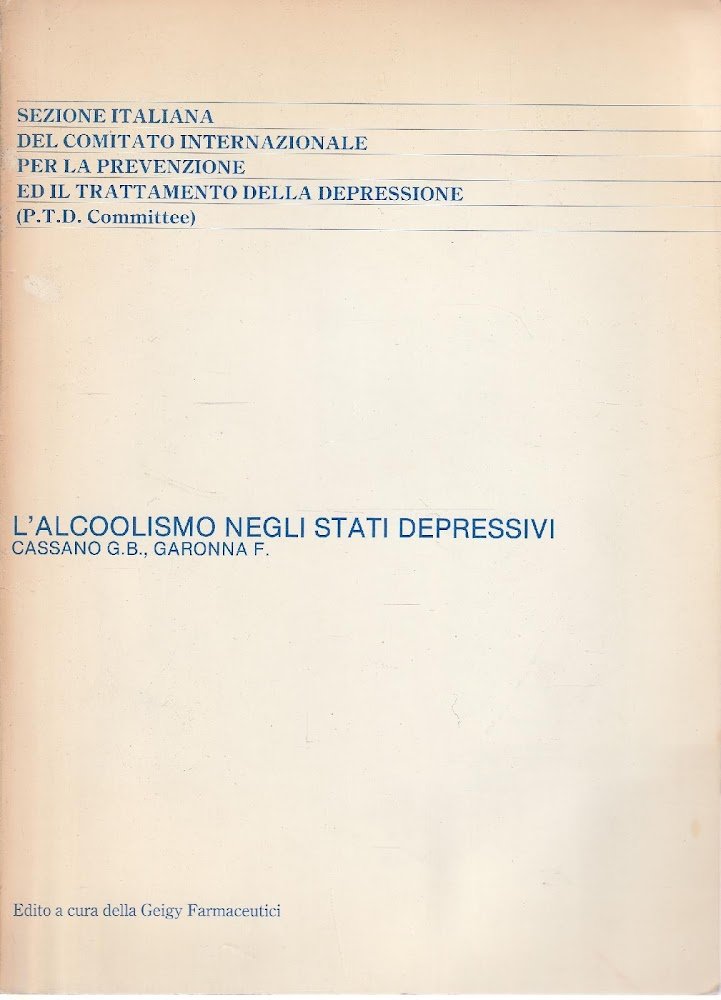 L' alcoolismo negli stati depressivi