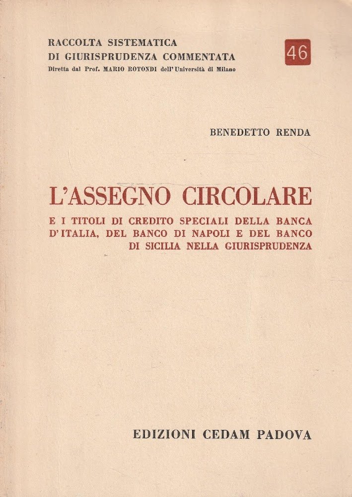 L'assegno circolare e i titoli di credito speciali della banca …