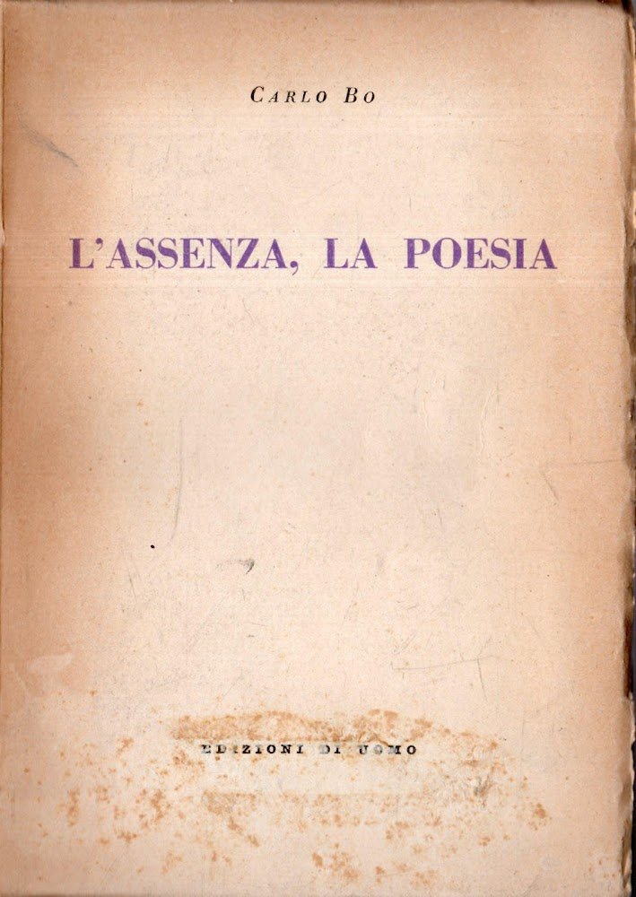 l'assenza, la poesia