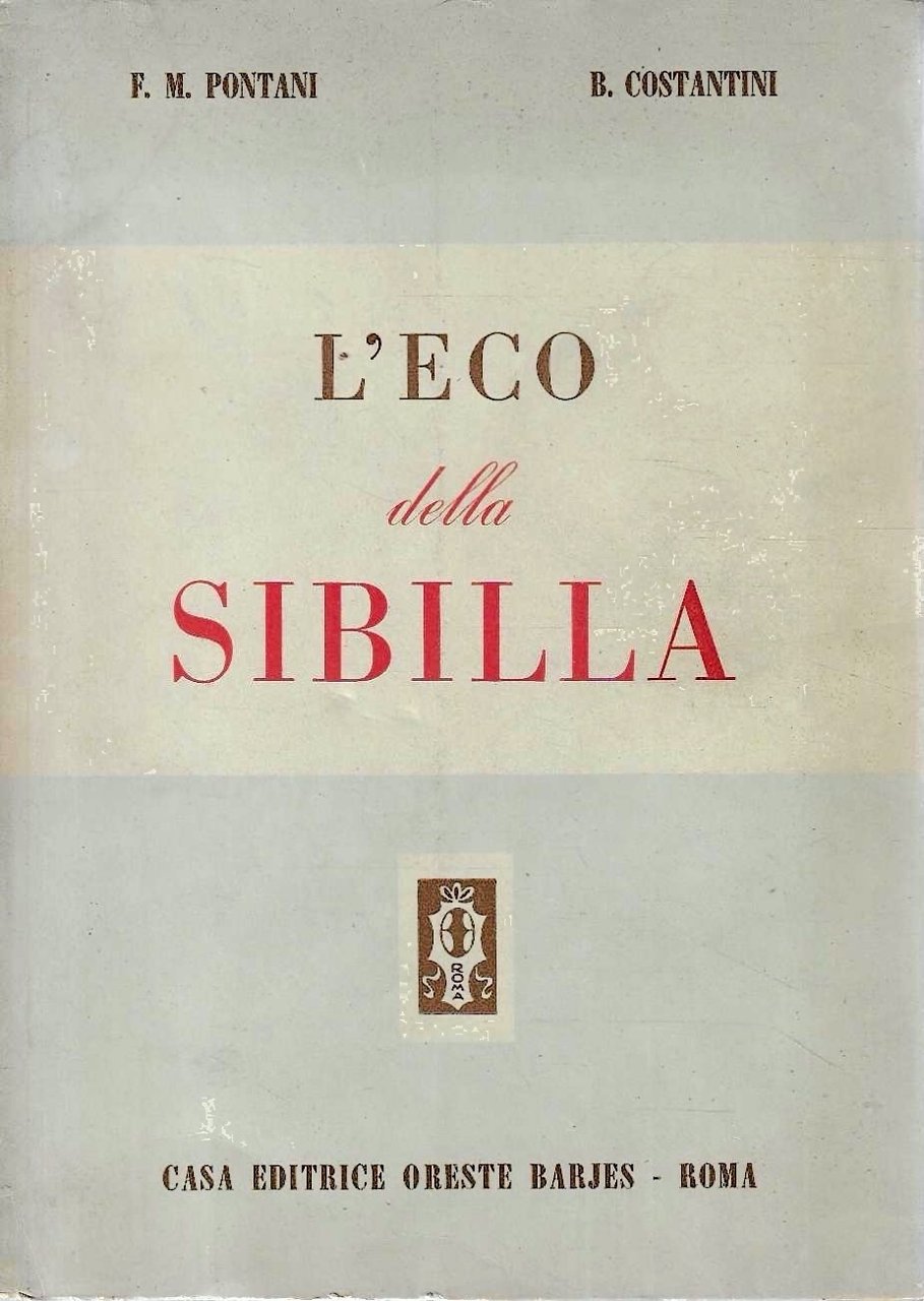 L'eco della Sibilla. Poeti e prosatori latini tradotti da scrittori … | Immagine principale