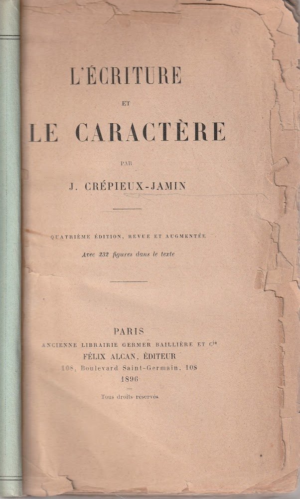 L'Ecriture et le Caractère