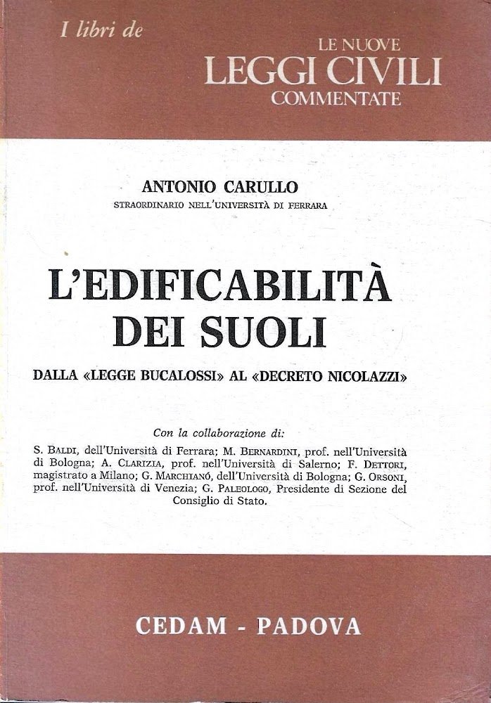 L'edificabilità dei suoli, dalla "Legge Bucalossi" al "Decreto Nicolazzi" | Immagine principale
