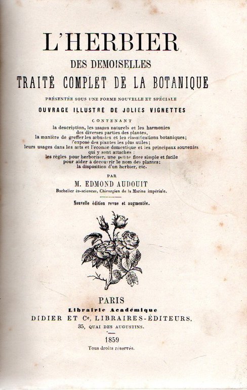L'Herbier des demoiselles traité complet de la botanique | Immagine Gallery 2