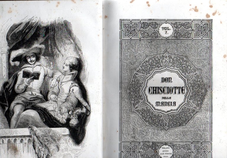 L'ingegnoso idalgo Don Chisciotte della Mancia di Michele Cervantes di Saavedra, tradotto da Bartolomeo Gamba ed ora riveduto da Francesco Ambrosoli. Edizione illustrata.