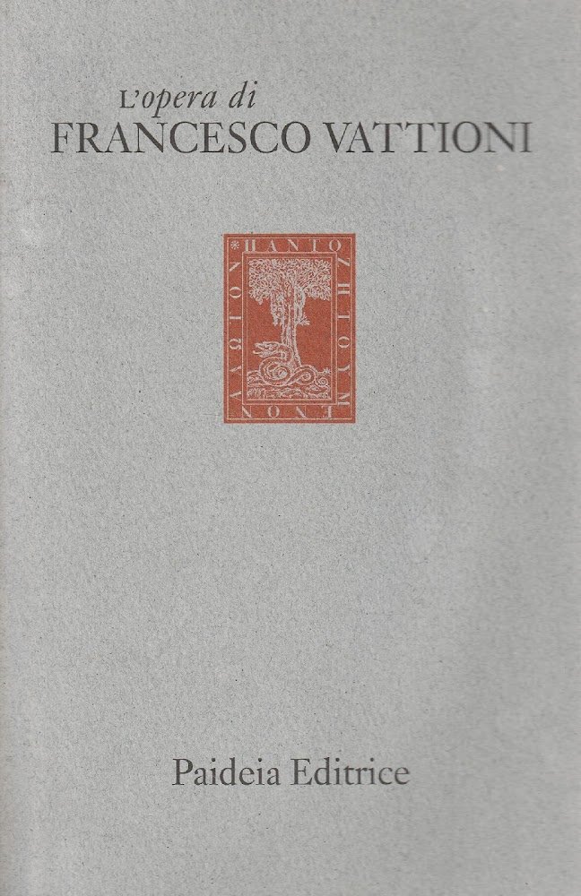 L'opera di Francesco Vattioni 1992-1995