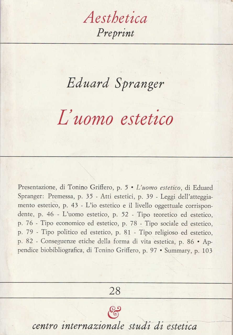 L'uomo estetico