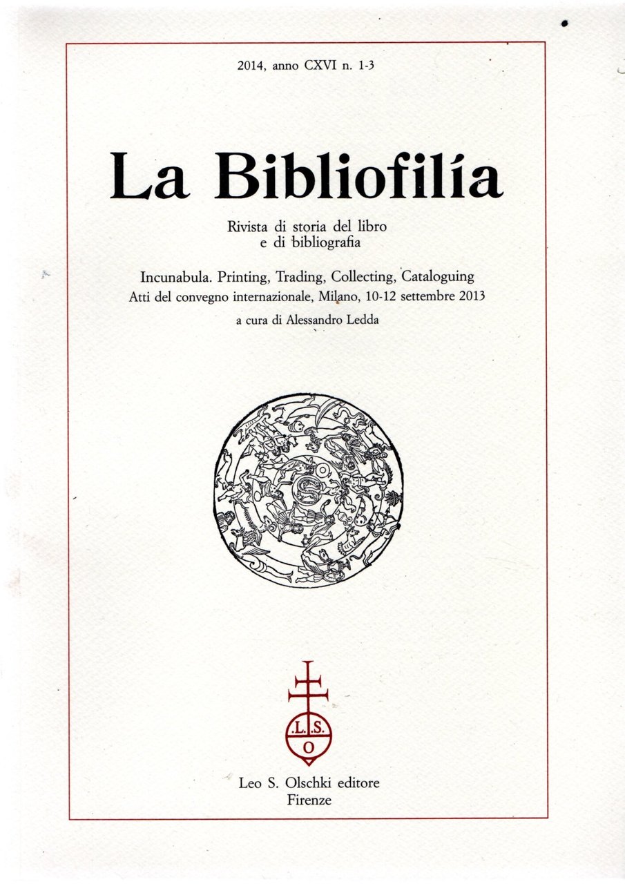 La Bibliofilia : Rivista di storia del libro e di …