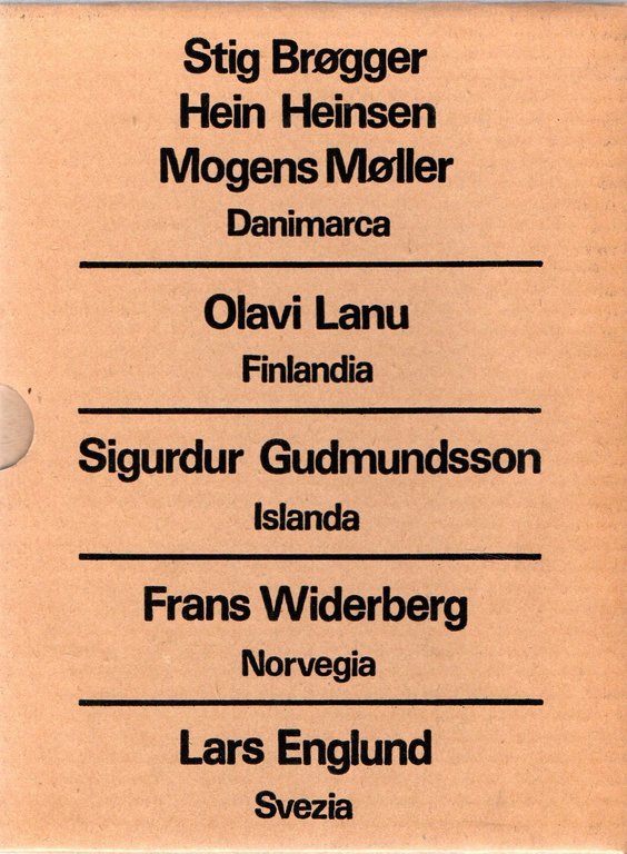 La Biennale di Venezia 1978 : Danimarca - Finlandia - Islanda - Norvegia - Svezia (5 vol. in cofanetto)