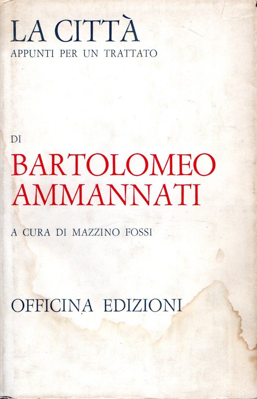 La città appunti per un ritratto di Bartolomeo Ammannati