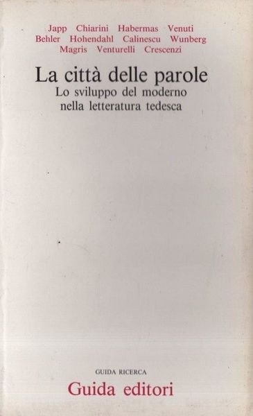 La città delle parole. Lo sviluppo del moderno nella letteratura … | Immagine principale