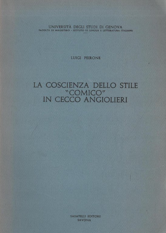 La coscienza dello stile "comico" in Cecco Angiolieri | Immagine Gallery 2
