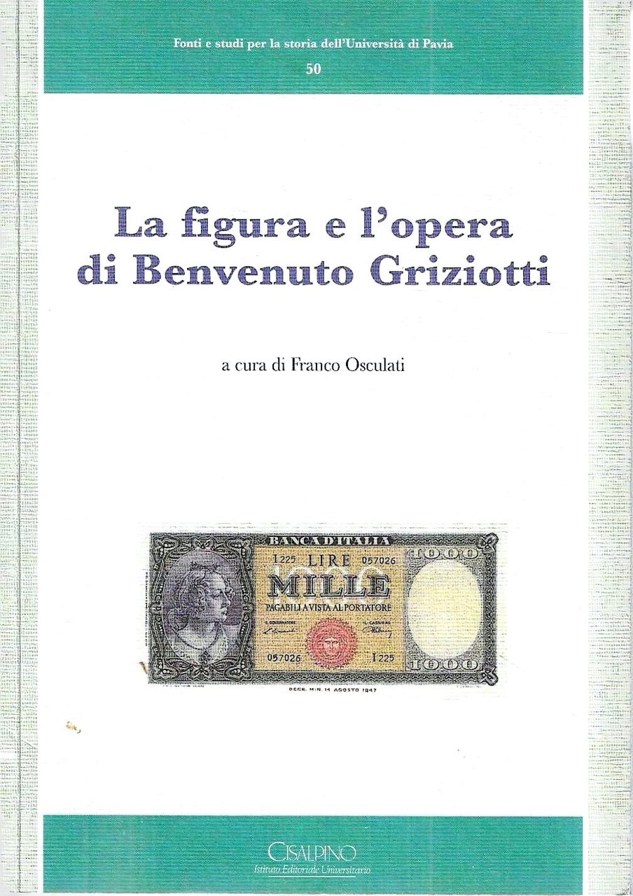 La figura e l'opera di Benvenuto Griziotti (Pavia, 13 settembre … | Immagine principale