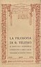 LA FILOSOFIA DI B. TELESIO | Immagine principale
