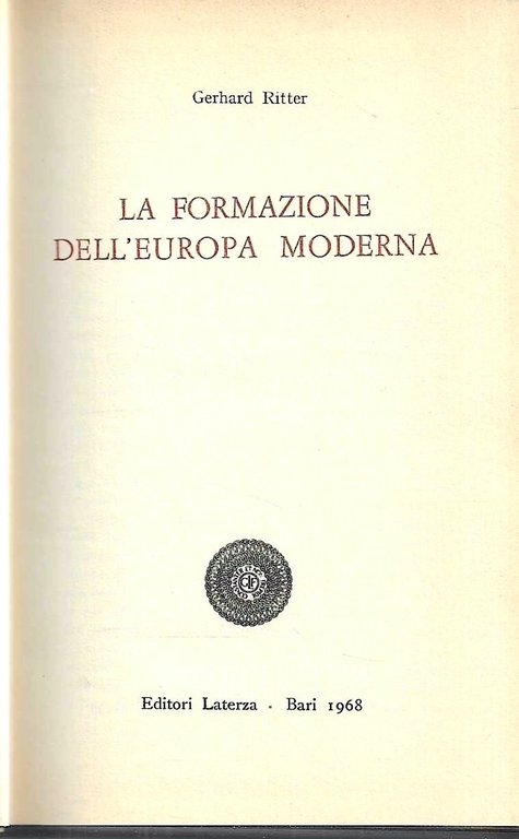 la formazione dell'Europa moderna