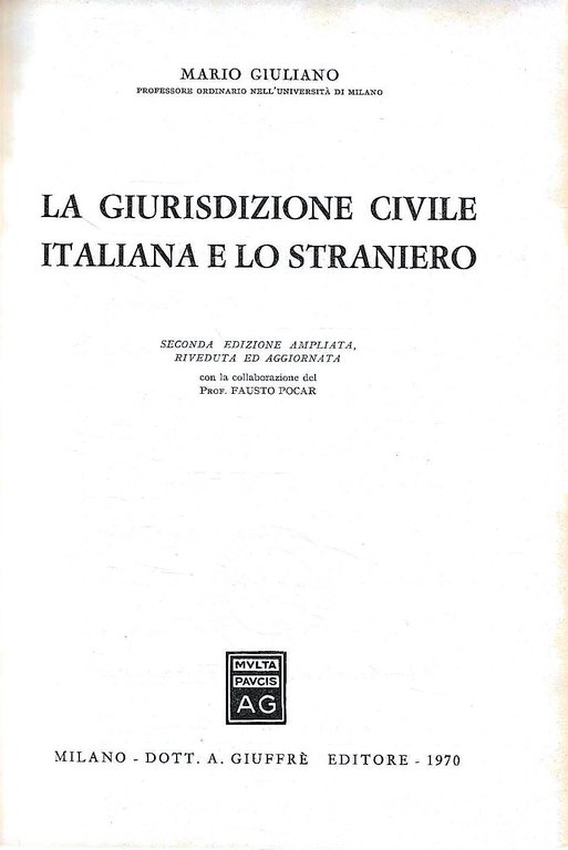 La giurisdizione civile italiana e lo straniero