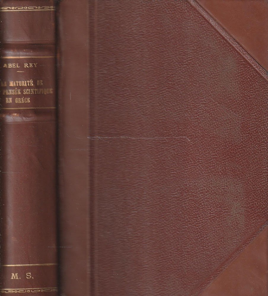 La maturité de la pensée scientifique en Grèce