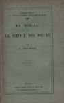 La morale et la science des moeurs. | Immagine principale