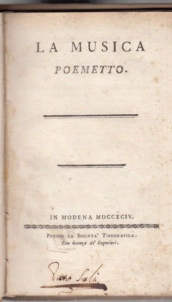 LA MUSICA POEMETTO | Immagine principale