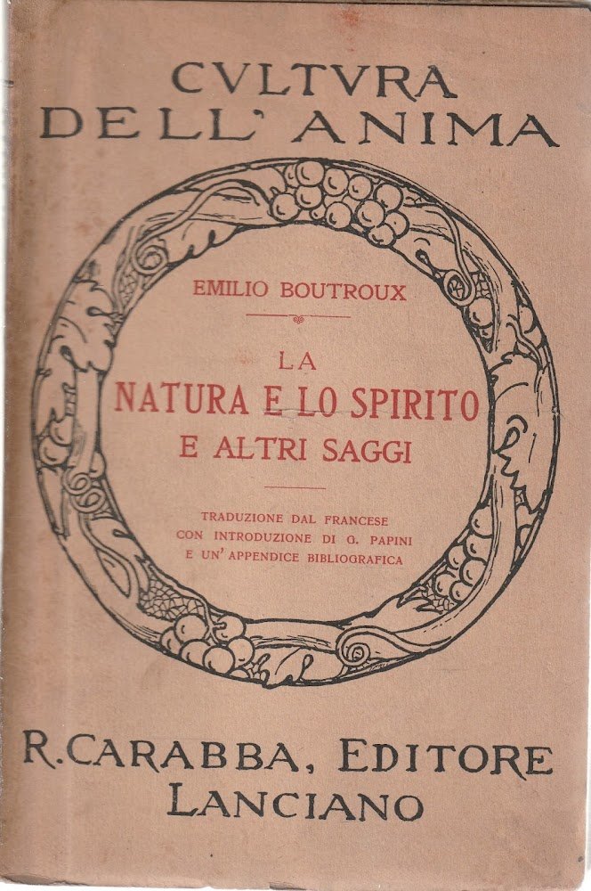 La Natura e lo Spirito e altri saggi