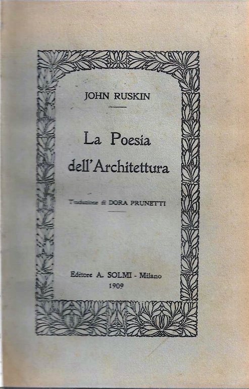 La Poesia dell'Architettura