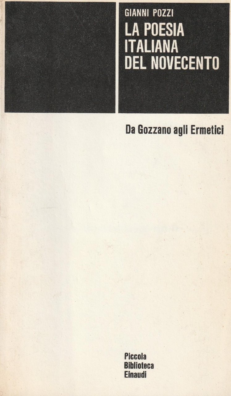 La poesia italiana del novecento | Immagine principale