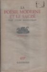 La poésie moderne et le sacré