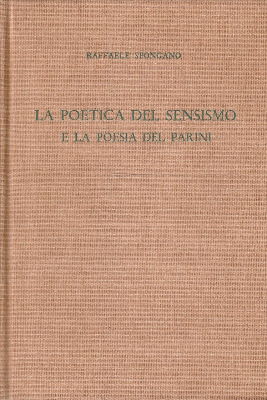 La poetica del Sensismo e la poesia del Parini
