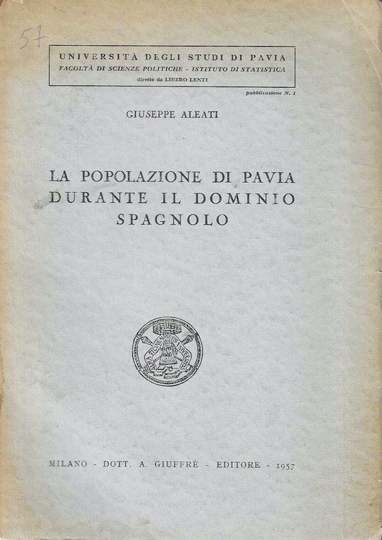 La popolazione di Pavia durante il dominio spagnolo
