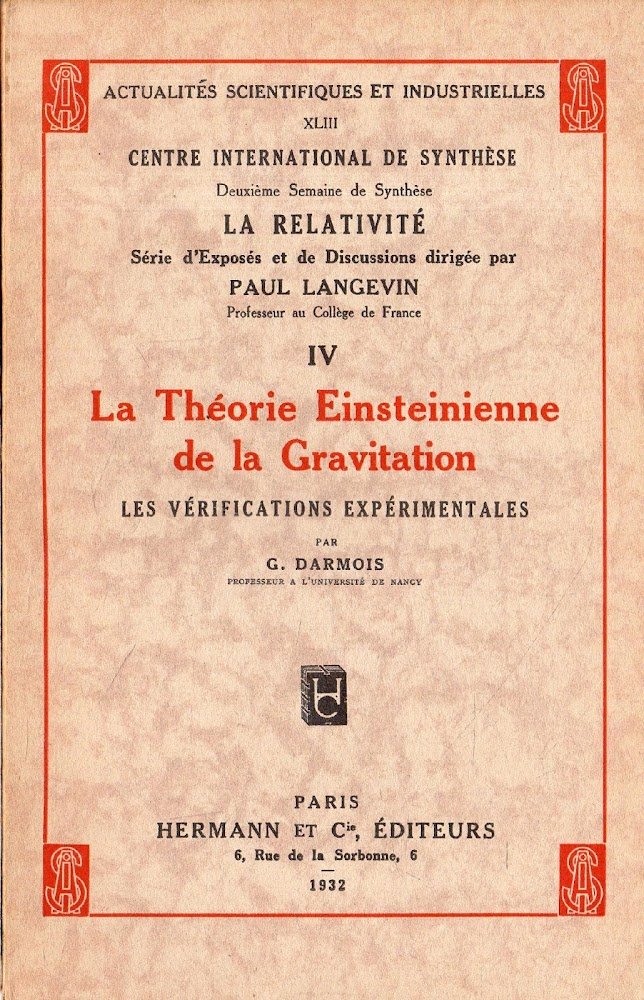 La Théorie Einsteinienne de la Gravitation