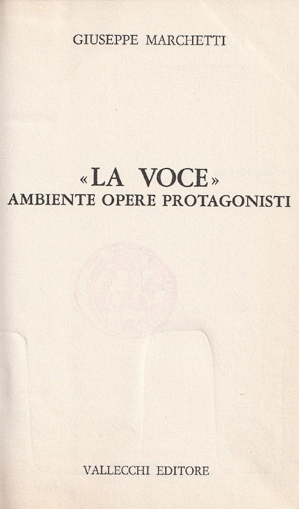 "La voce" ambiente opere protagonisti