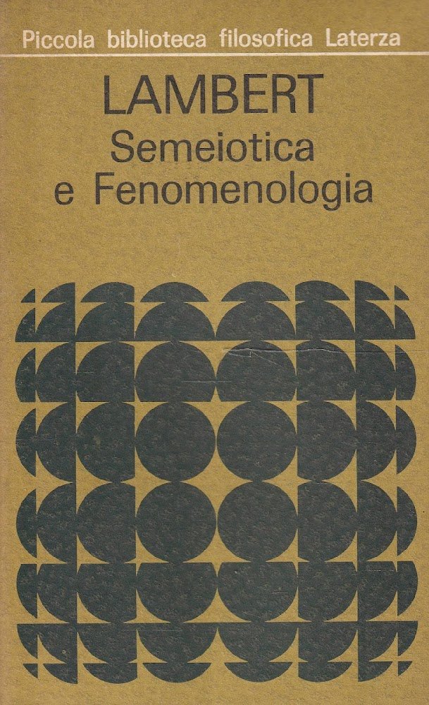 Lambert. Semeiotica e Fenomenologia