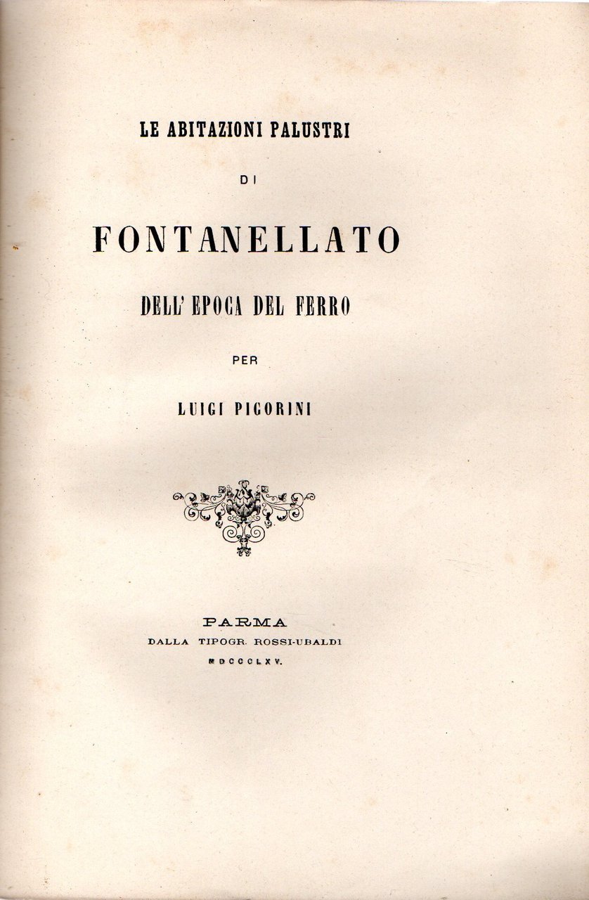 Le abitazioni palustri di Fontanellato dell'epoca del ferro