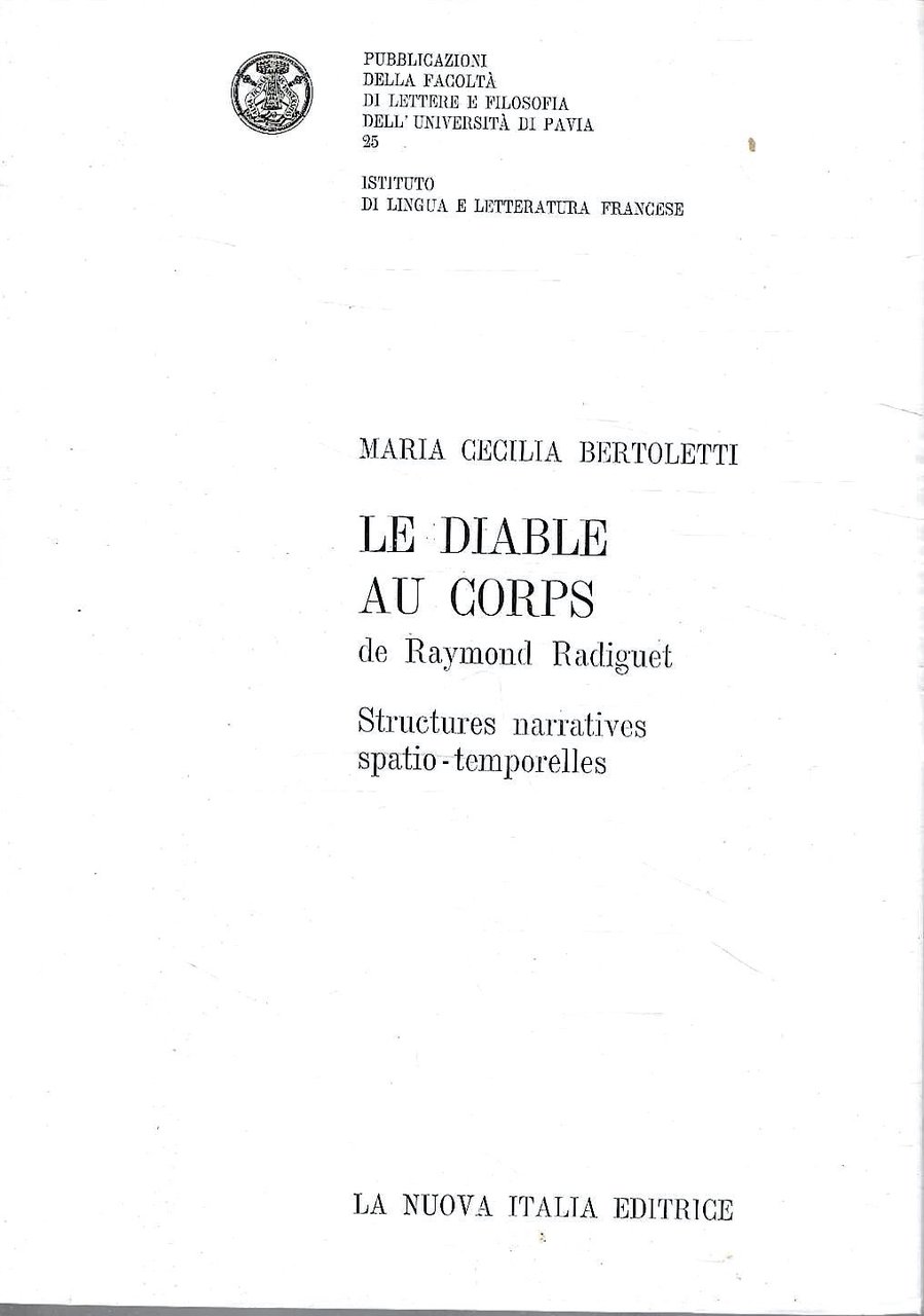 Le diable au corps de Raymond Radiguet. Structures narratives spatio-temporelles | Immagine principale