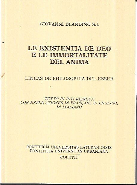 Le existentia de deo e le immortalitate del anima: lineas … | Immagine principale