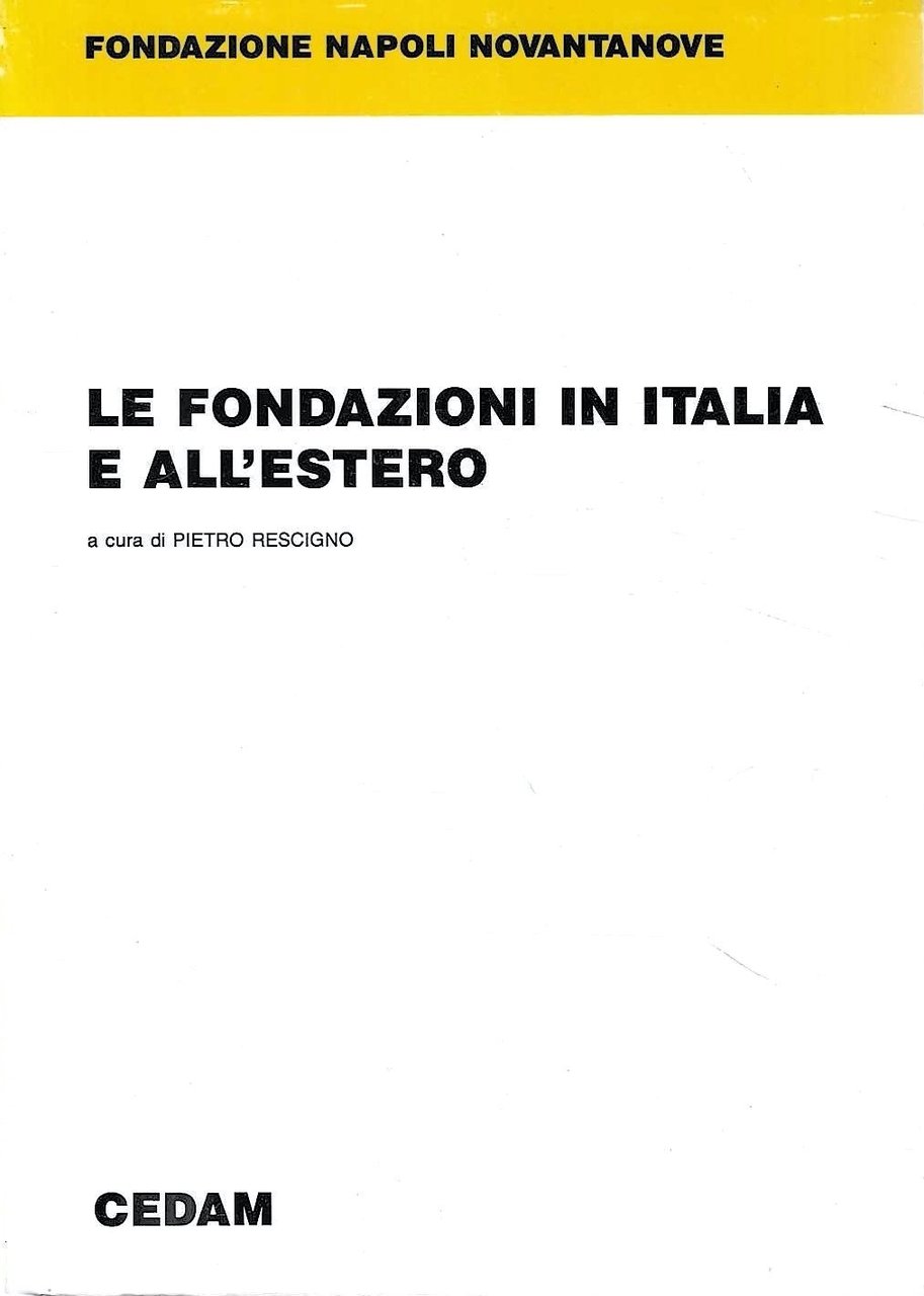 Le Fondazioni in Italia e all'estero