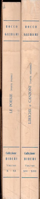 Le poesie ( 2 vol.)