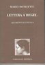 Lettera a Hegel. Argomenti di estetica