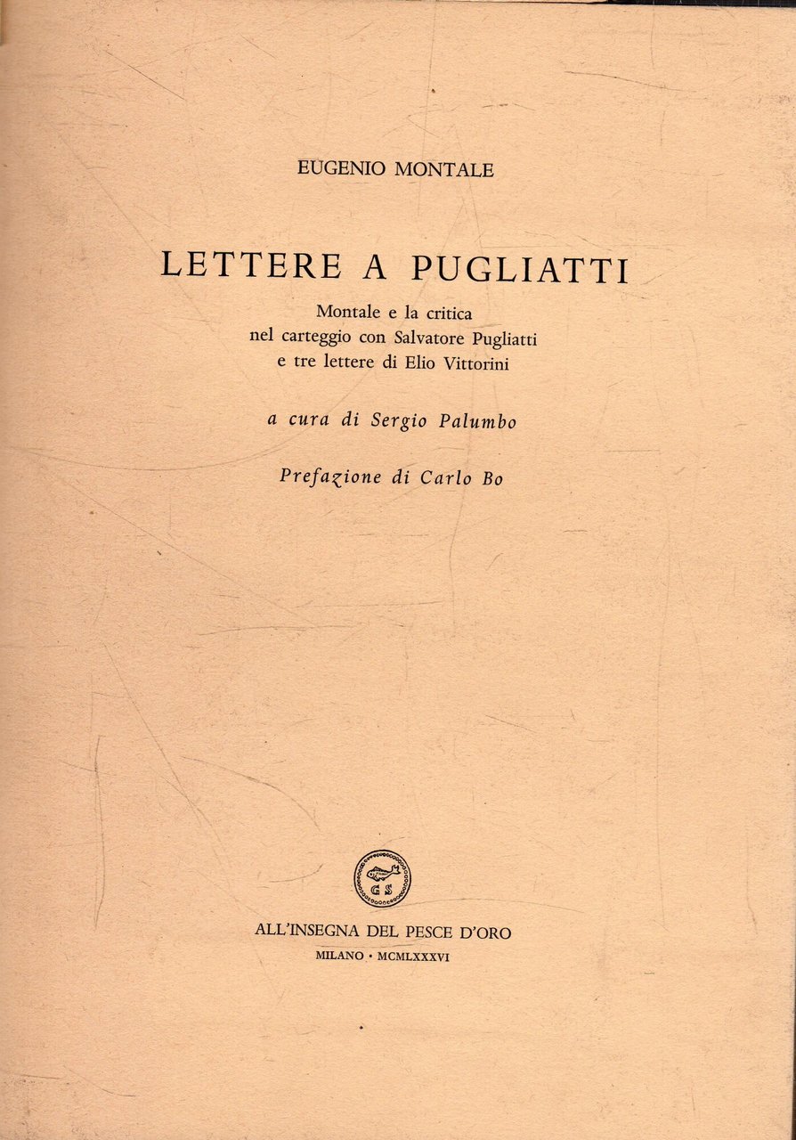 Lettere a Pugliatti