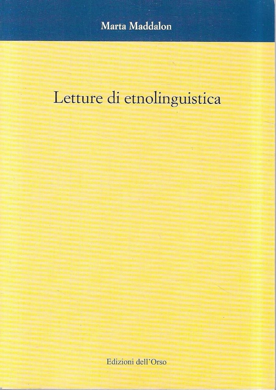 Letture di etnolinguistica