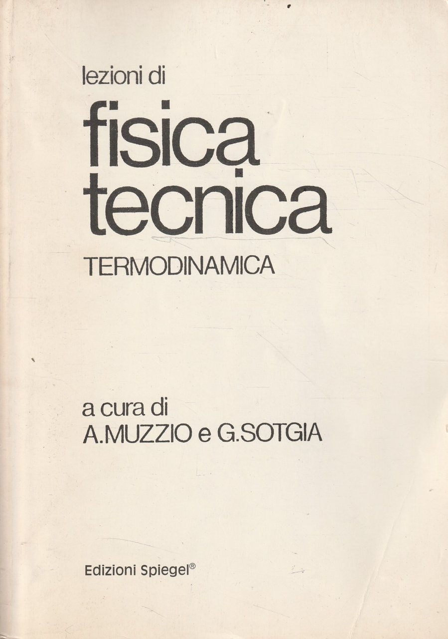 Lezioni di fisica tecnica : termodinamica