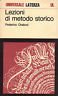 Lezioni di metodo storico | Immagine principale