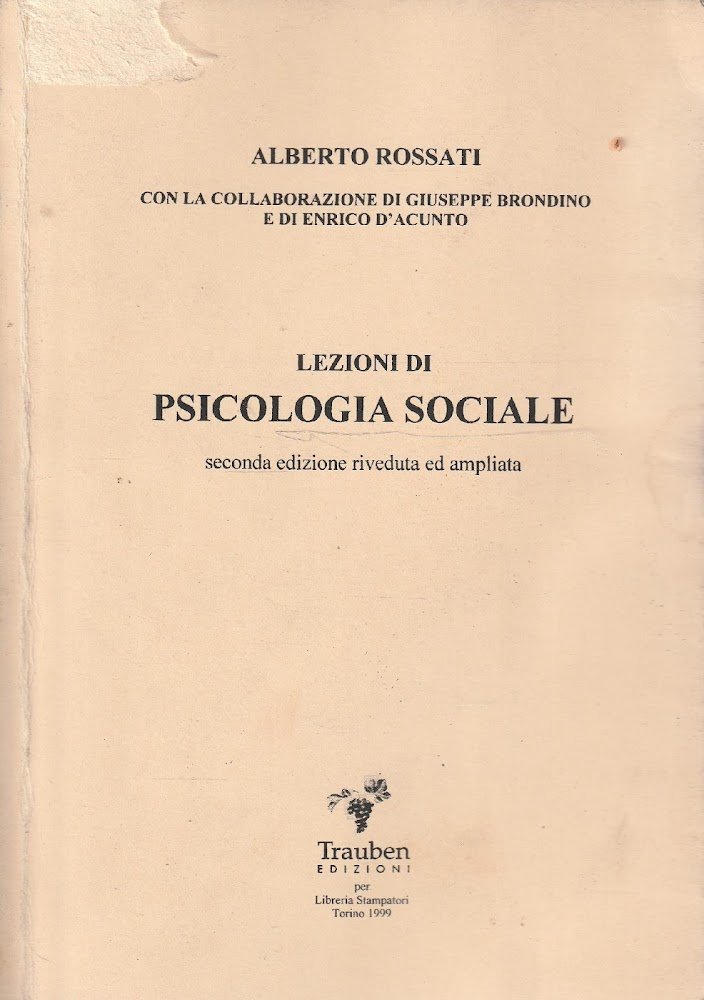 Lezioni di psicologia sociale