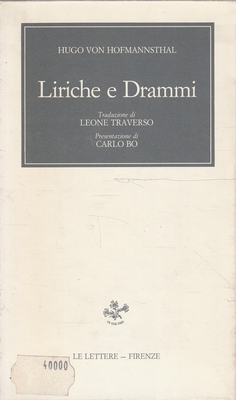 Liriche e drammi di Hugo Von Hofmannsthal
