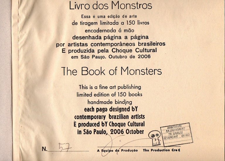 Livro dos Monstros / The Book of Monsters