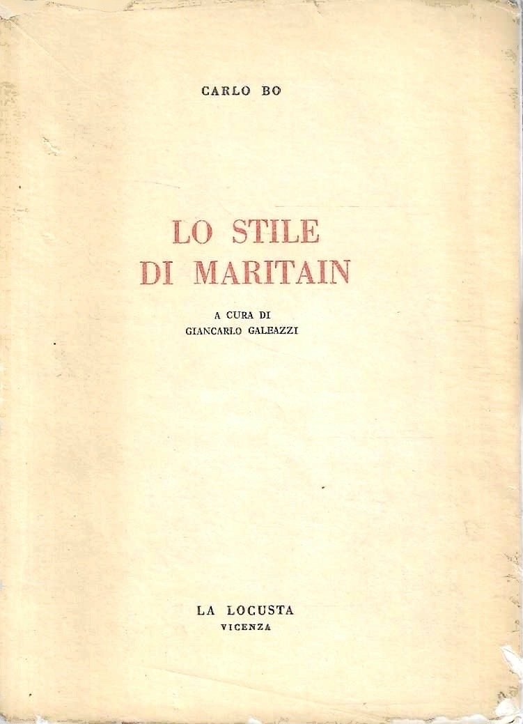 Lo stile di Maritain | Immagine principale