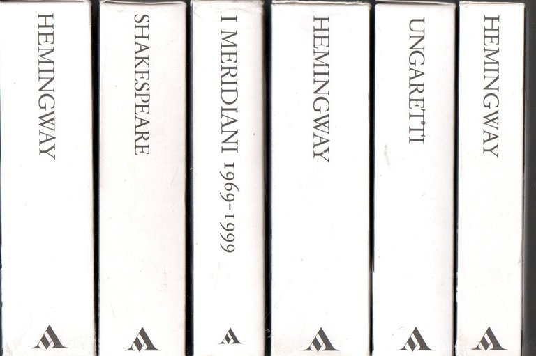 LOTTO 6 libri, Mondadori Meridiani Collezione